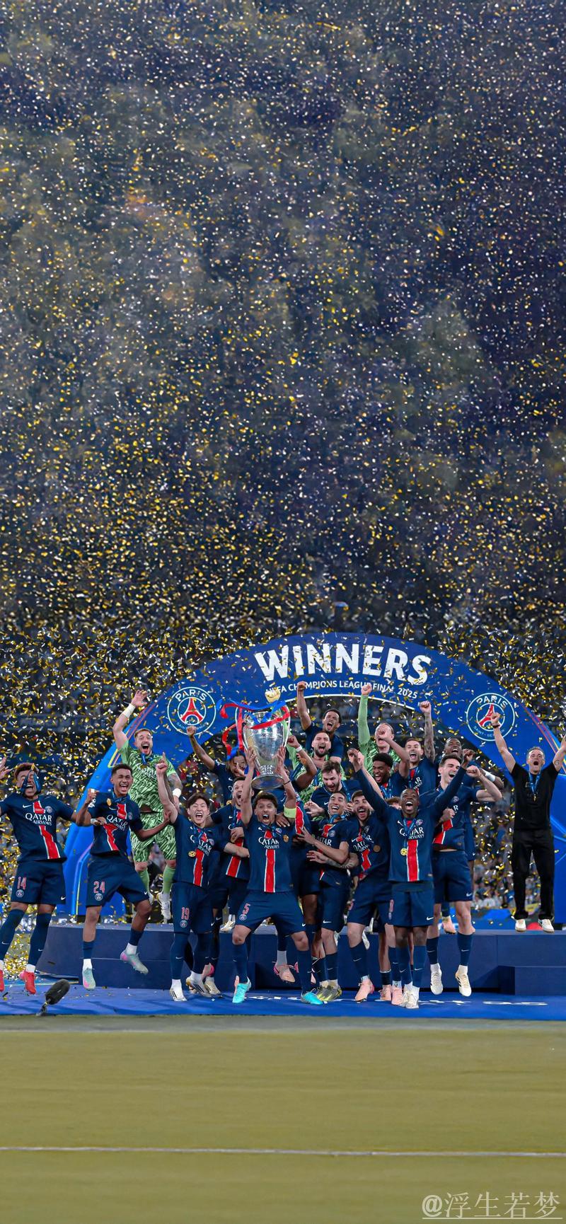 巴黎圣日耳曼首夺欧冠冠军入选国际十大候选